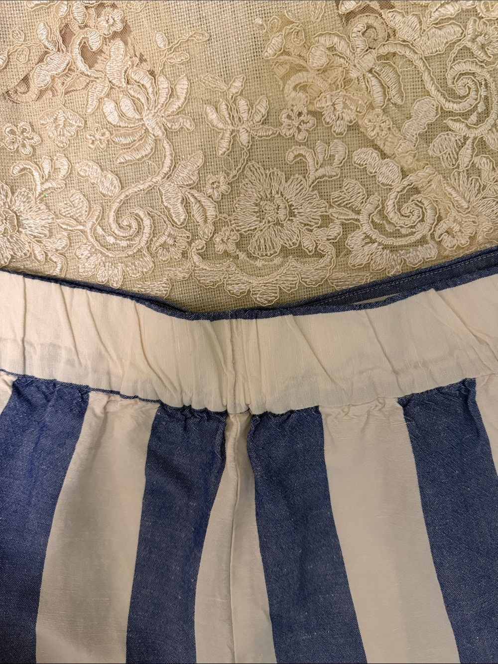 Madewell Blue and White Striped Linen Pants - Picture 4 of 4